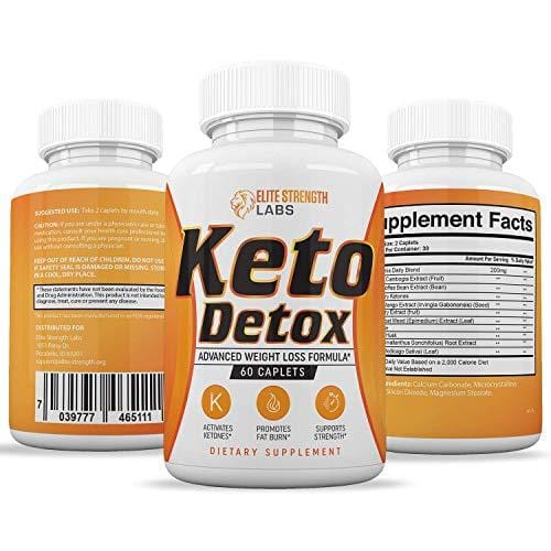 Keto Detox Cleanse Weight Loss - Best Colon Cleansing Supplement - Supports Weight Loss - Boosts Energy Levels - Made with Natural Ingredients - Improve Digestion - 60 Caplets
