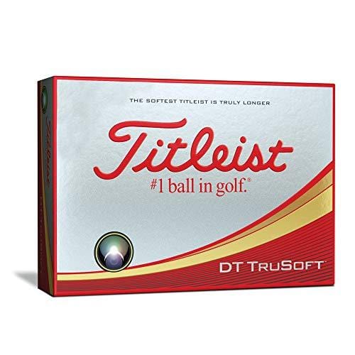 Titleist DT TruSoft Golf Balls, White  (One Dozen)