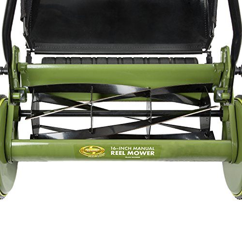 Snow Joe MJ500M 16 inch Manual Reel Mower w/Grass Catcher