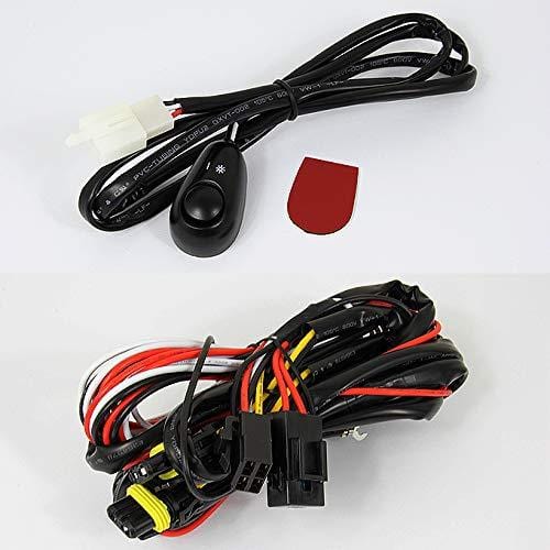 For GMC Sierra Pickup Truck Bumper Driving Clear Fog Lights Driver/Passenger Lamps with Switch/Bulbs