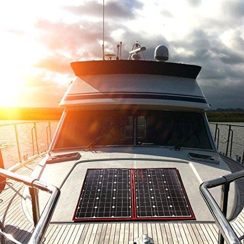 DOKIO 80 Watts 12 Volts Monocrystalline Foldable Solar Panel with Inverter Charge Controller
