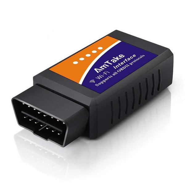 Amtake Upgraded OBD2 Scanner for iPhone & Android, OBDII Scanner WiFi OBDII Car Diagnostic Scan Tool Erase Error Code for Check Engine Light, Supports inCarDoc, OBD Fusion, Torque