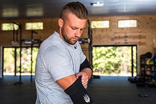 Bear KompleX Elbow Sleeves (Sold AS A Pair of 2) for Weightlifting, Powerlifting, Wrestling, Strongman, Bench Press, Cross Fitness, More. Compression Sleeves Come in 5mm Thickness Elbow BLK XXXL