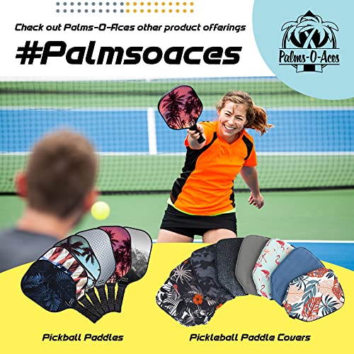 Palms-O-Aces Pickleball Paddle Cover (Milkyway)
