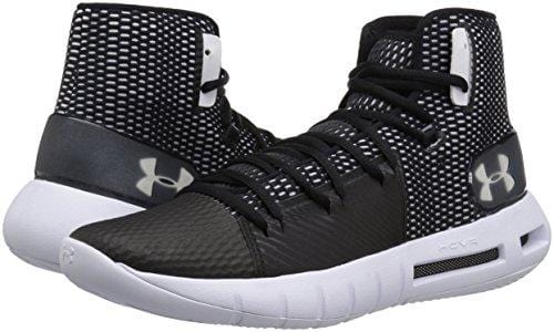 Under Armour Men's Drive 5 Basketball Shoe, Black (003)/White, 9.5