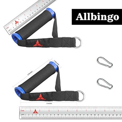 Upgraded Grip Wide Design Resistant Ultra Heavy Duty Handles with Solid ABS Cores, Durable Carabiners, Super Strong Nylon Webbing, and Heavy Gauge Welded D-rings