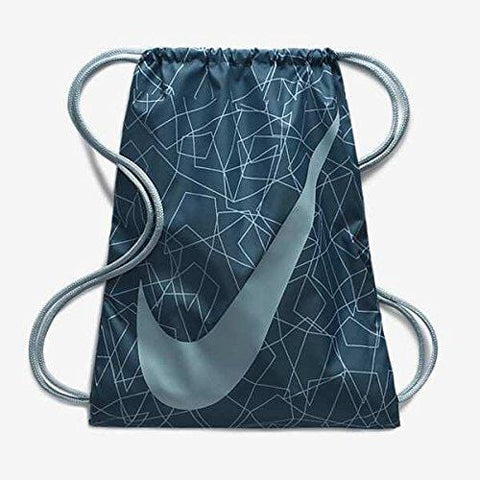 Nike Unisex Graphic Youth Gym Sack, NOISE AQUA/OCEAN BLISS/OCEAN BLISS, OS