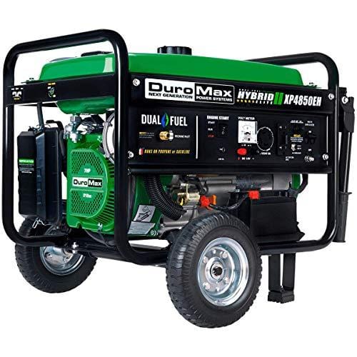 Duromax XP4850EH 3850 Running Watts/4850 Starting Watts Dual Fuel Electric Start Portable Generator