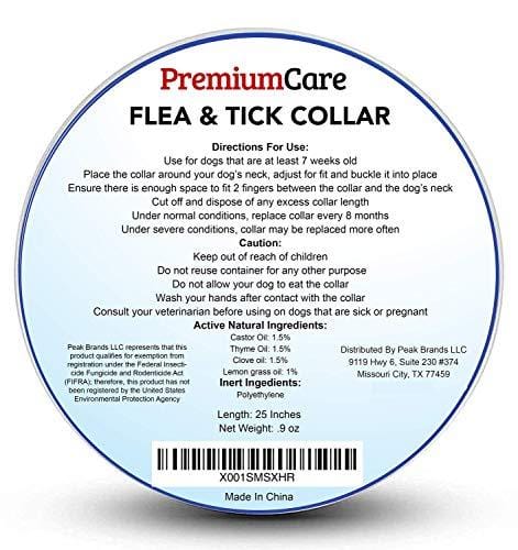 Premium Flea and Tick Collar for Dogs | Prevents and Removes Fleas, Ticks, Lice and Mosquitos in 24 Hours | 8 Months Protection | 100% Natural Essential Oil Flea and Tick Prevention for Dogs