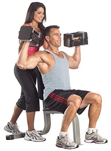 PowerBlock Elite Set Dumbell, 50-Pound (pair), Black - EL-50Plates1-4