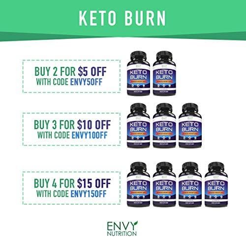 Keto Burn Diet Pills – Advanced Weight Loss - BHB Salts Burn Fat, Support Ketosis, Boost Energy and Enhance Focus