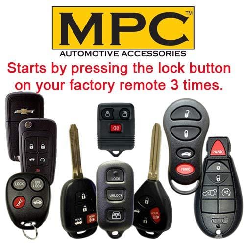 MPC Complete Plug-n-Play Factory Remote Activated Remote Start Kit for 2013-2015 Toyota RAV4 Push-to-Start Only - w/T-Harness. No Need to Carry Extra Key fobs!