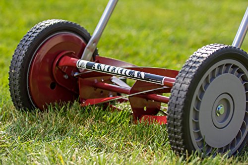 American Lawn Mower Company 1304-14 14-Inch 5-Blade Push Reel Lawn Mower, Red