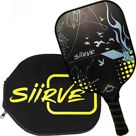Graphite Pickleball Paddle with Cover | USAPA Approved | Premium Pickle Ball Racket and Case | Nomex Honeycomb Core (Flight)