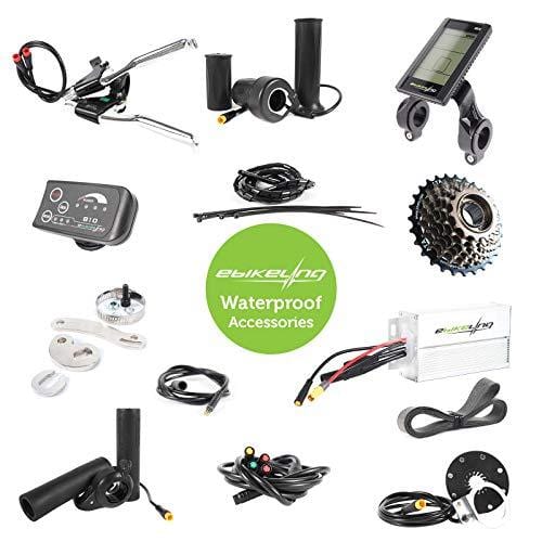 EBIKELING 48V 1200W 26" Fat Direct Drive Front Rear Waterproof Electric Bicycle Conversion Kit (Rear/LCD/Twist)