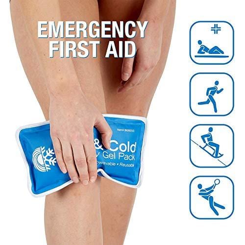 Roscoe Reusable Cold Pack and Hot Pack – Ice Pack For Knee, Shoulder, Back, Injuries - Microwave Heating Pad, 5 x 10 Inches