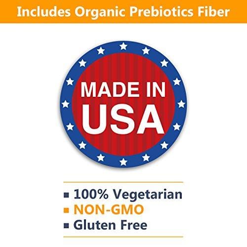 NewRhythm Probiotics 50 Billion CFU 20 Strains, 60 Veggie Capsules, Targeted Release Technology, Stomach Acid Resistant, No Need for Refrigeration, Non-GMO, Gluten Free