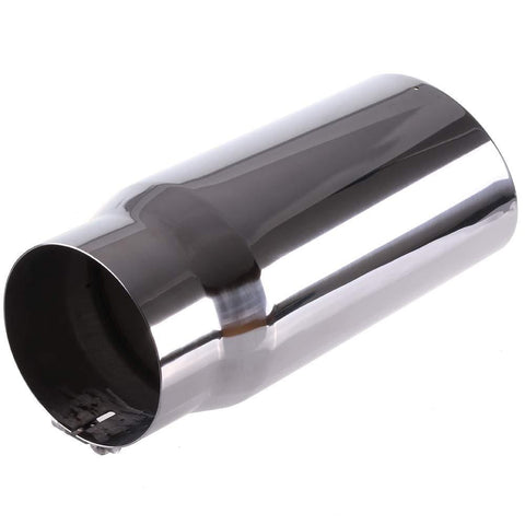 ECCPP Diesel Exhaust Tip 5" Inlet 6" Outlet Exhaust Tips 15" Long Mirror Polished Stainless Steel Exhaust Tailpipe