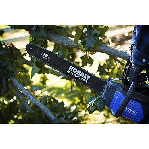 Kobalt 80-volt Lithium Ion 18-in Brushless Cordless Electric Chainsaw (Chainsaw Only, Battery/Charger Not Included)