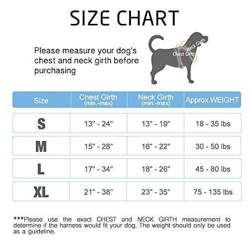 Rabbitgoo  Dog Harness No-Pull Pet Harness Adjustable Outdoor Pet Vest 3M Reflective Oxford Material Vest for Dogs Easy Control for Small Medium Large Dogs (Black, L)