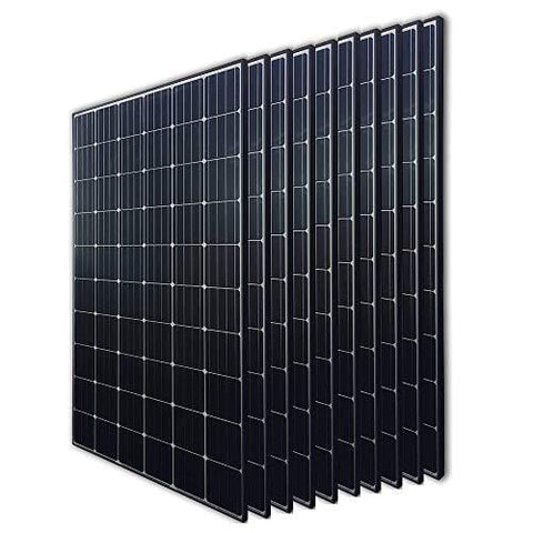 Renogy 10Pcs 300 Watt 24 Volt Monocrystalline Solar Panel 3000W for Off-Grid On-Grid Large Solar System, Residential Commercial House Cabin Sheds Rooftop, Multi-Panel Solar Arrays
