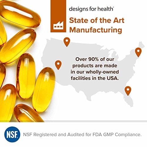 Designs for Health 10000 IU D3 - Vitamin D Ultra 10k, High Potency D3 with Vitamin K1 + K2 MK7 (60 Capsules)
