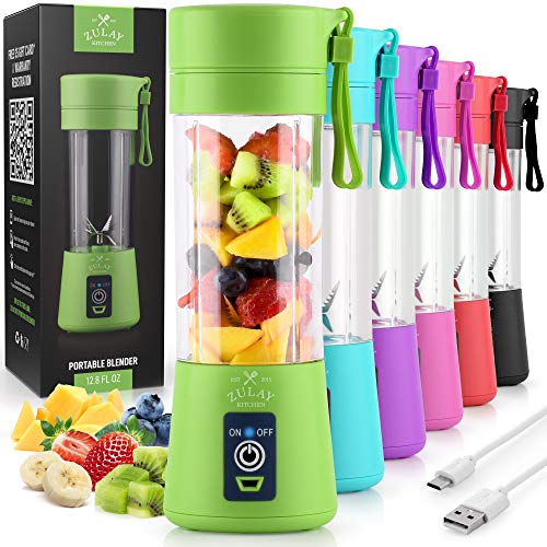 Portable Blender Personal USB Rechargeable Juice Cup for Smoothie and  Protein Shakes Mini Handheld Fruit Mixer 13Oz Bottle for Travel Gym Home  Office
