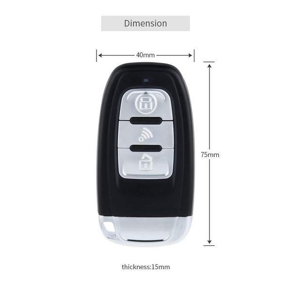 EASYGUARD EC002 Smart Key RFID PKE Car Alarm System Passive Keyless Entry Remote Engine Start Starter Push Start Button & Touch Password Entry Hopping Code