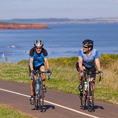 SAVADECK Aluminium Road Bike, R8 700C Carbon Fork Road Bicycle Light Aluminium Alloy Frame Road Bike with Shimano SORA R3000 18 Speed Derailleur System and Double V Brake Black Red 52CM