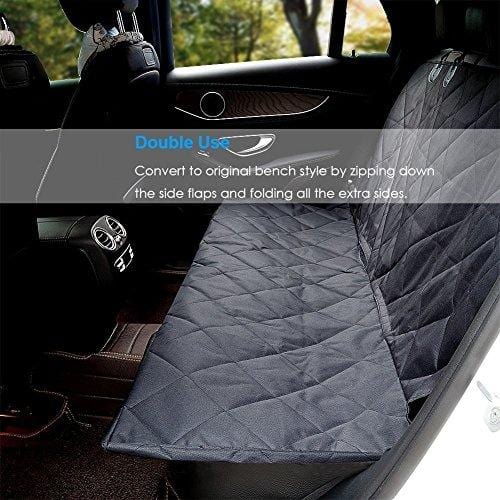 URPOWER Dog Seat Cover Car Seat Cover for Pets 100%Waterproof Pet Seat Cover Hammock 600D Heavy Duty Scratch Proof Nonslip Durable Soft Pet Back Seat Covers for Cars Trucks and SUVs