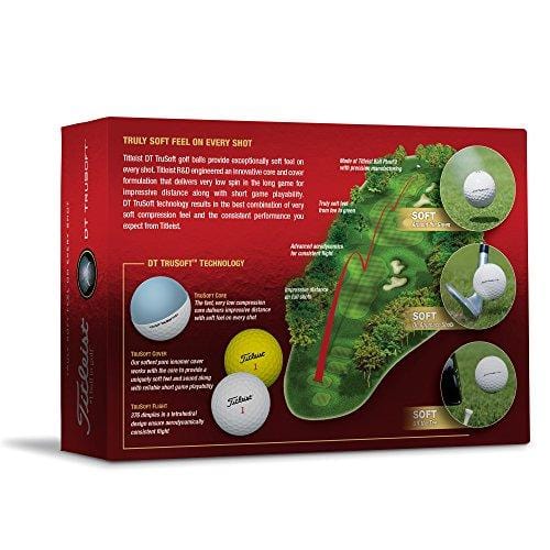 Titleist DT Trusoft Prior Generation Golf Balls, Yellow (One Dozen)