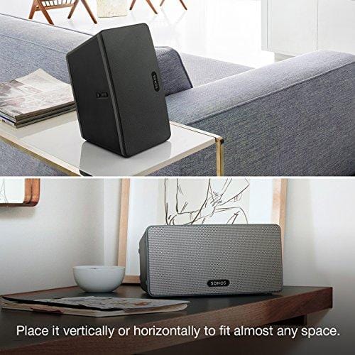 Sonos Play: 3 - Mid-Sized Wireless Smart Home Speaker for Streaming Music, Amazon Certified and Works with Alexa. (Black)