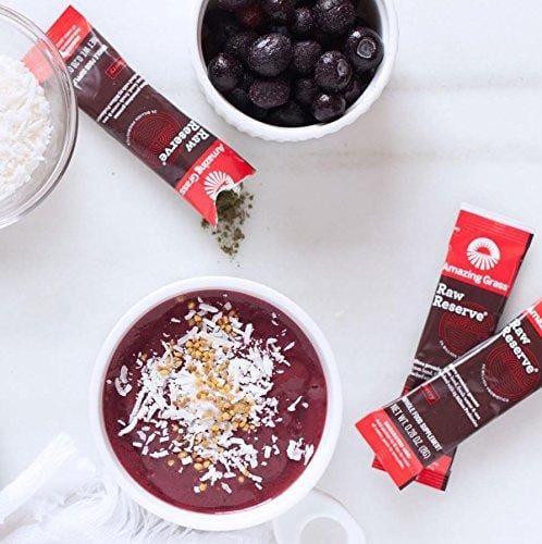 Amazing Grass, Raw Reserve Green Superfood Organic Powder with Wheat Grass and Greens, Flavor: Berry, 30 Servings