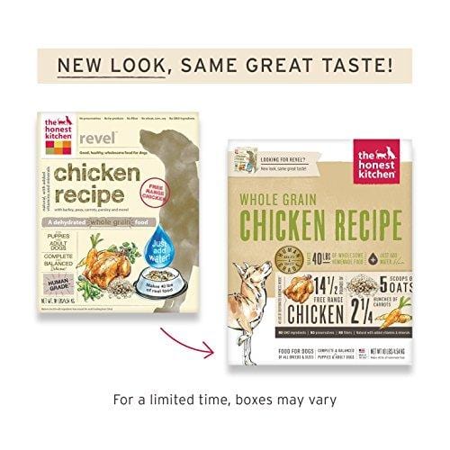 Honest Kitchen Human Grade Dehydrated Organic Grain Chicken Dog Food Box, 10 lb