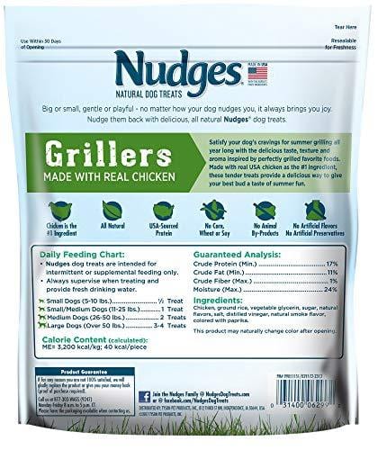 Nudges Chicken Grillers Dog Treats, 16 oz
