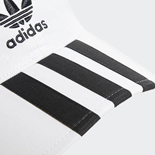 adidas Men's Originals Relaxed Applique Strapback Cap, white/black, One Size [product _type] adidas Originals - Ultra Pickleball - The Pickleball Paddle MegaStore