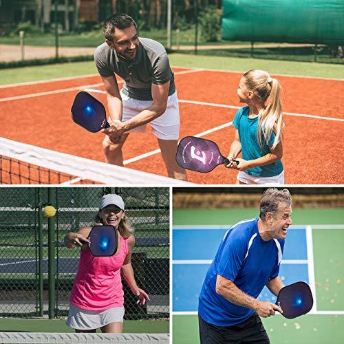 EasyTime Pickleball Paddle Graphite Pickleball Racket USAPA Approved Polypro Honeycomb Composite Core Paddles with Free Grip Strip & Racket Cover