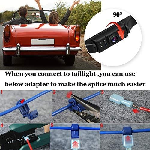 ZSMJ Digital Wireless Backup Camera Kit, Stable Signal Reverse Camera Kit with Super Night Vision, IP68 Waterproof Rear View Camera 4.3'' LCD Monitor for Trucks/RV/Vans/Trailer Over 660ft Transmission