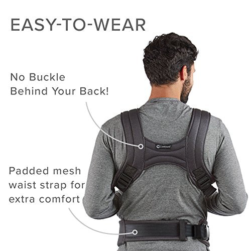Contours Love 3-in-1 Child & Baby Carrier with 3 Seating Positions, Charcoal Gray