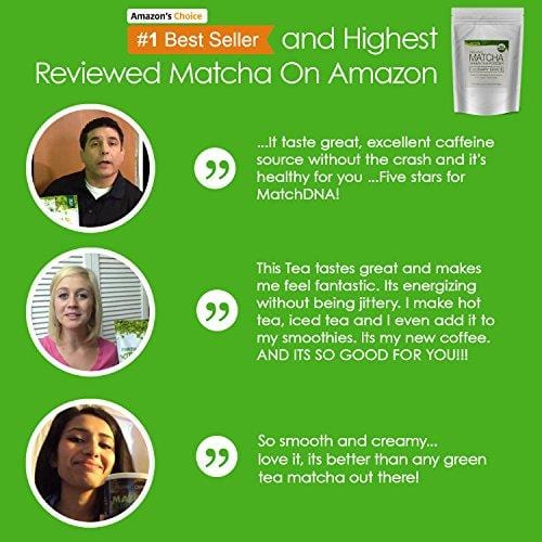MatchaDNA USDA Organic Matcha Green Tea Powder Culinary Grade Powdered Matcha - High in antioxidants (8 Ounce)