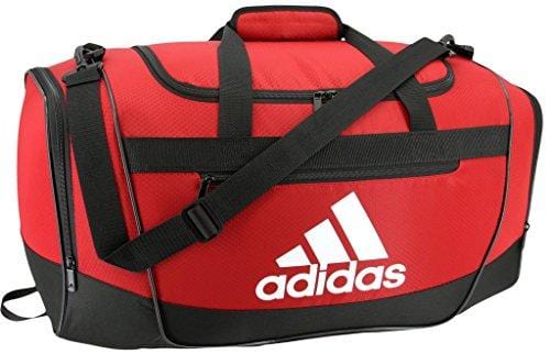 adidas Defender III Duffel Bag, Red/Black/White, Large