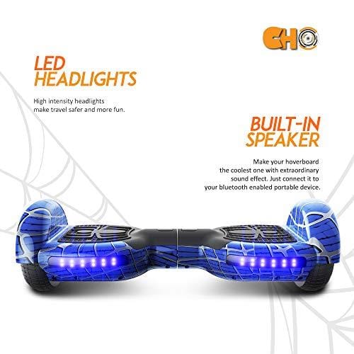 CHO Spider Wheels Series Hoverboard UL2272 Certified Hover Board with 6.5 inch Wheels Electric Scooter Smart Self Balancing Wheels (Blue)