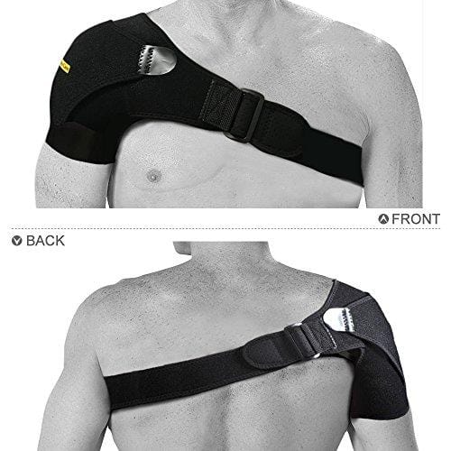 Babo Care Shoulder Stability Brace with Pressure Pad Light and Breathable Neoprene Shoulder Support for Rotator Cuff, Dislocated AC Joint, Labrum Tear, Shoulder Pain, Shoulder Compression Sleeve