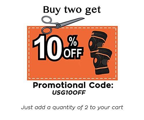 Knee Brace for Running, Meniscus Tear, Arthritis - ACL, Runners Knee, Basketball, Volleyball, Pain & Injury. Comfortable Neoprene Knee Support w/ Spring Stabilizers, Patella Protector to Relieve Pain