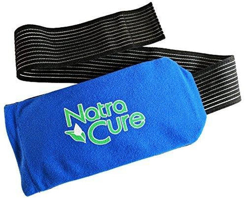NatraCure Universal Cold Pack Ice Wrap – 1 Ice Pack w/ 1 Sleeve - (5" x 10" Pouch with 24" Nylon Belt Strap & 1 Clay Cold Pack)