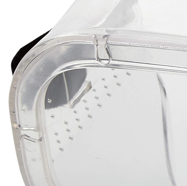 Sellstrom Flexible, Soft, Direct Vent, Protective Safety Goggle, Clear Body, Uncoated, Clear Lens, Black Adjustable Strap, S81000