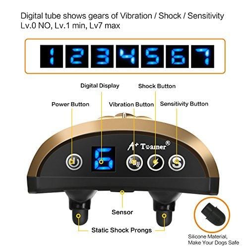 Dog Bark Collar, Waterproof Dog Training Collar, 3 Stop Anti Barking Modes [Beep, Vibration, and Shock], Anti Bark Collar Rechargeable for Small/Medium/Large Dogs