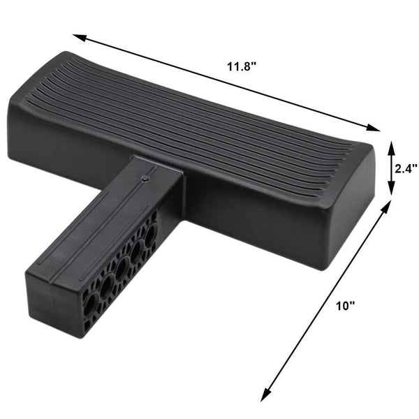Juegoal Rear Bumper Protector, Vehicles Bumper Guard Hitch Step with Pin Lock and Stabilizer for Car and SUV