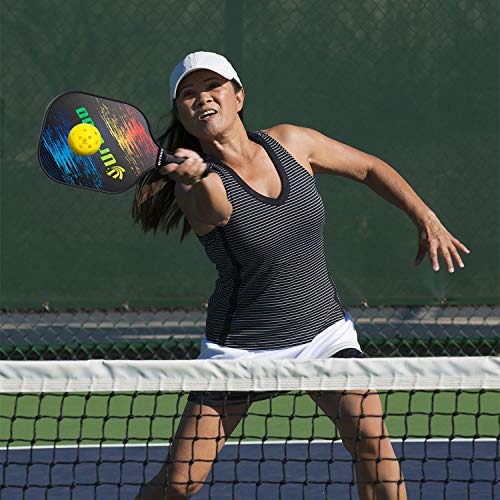 Urtboo Pickleball Paddle Rackets,USAPA Approved Graphite Carbon Fiber face Pickleball Paddles Sets,Full Pickleball for Beginner