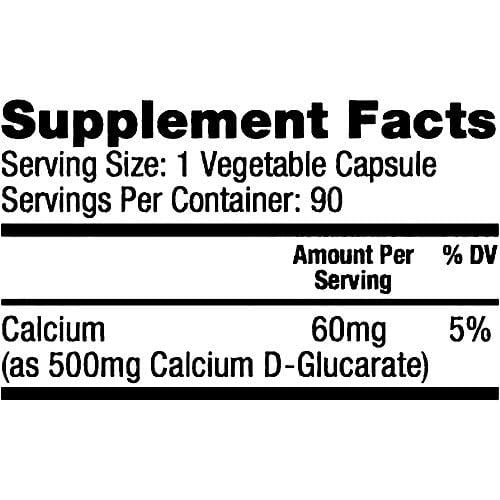 Bulletproof Calcium D-Glucarate, Aids Healthy Hormone Metabolism (90 Vegetable Capsules)